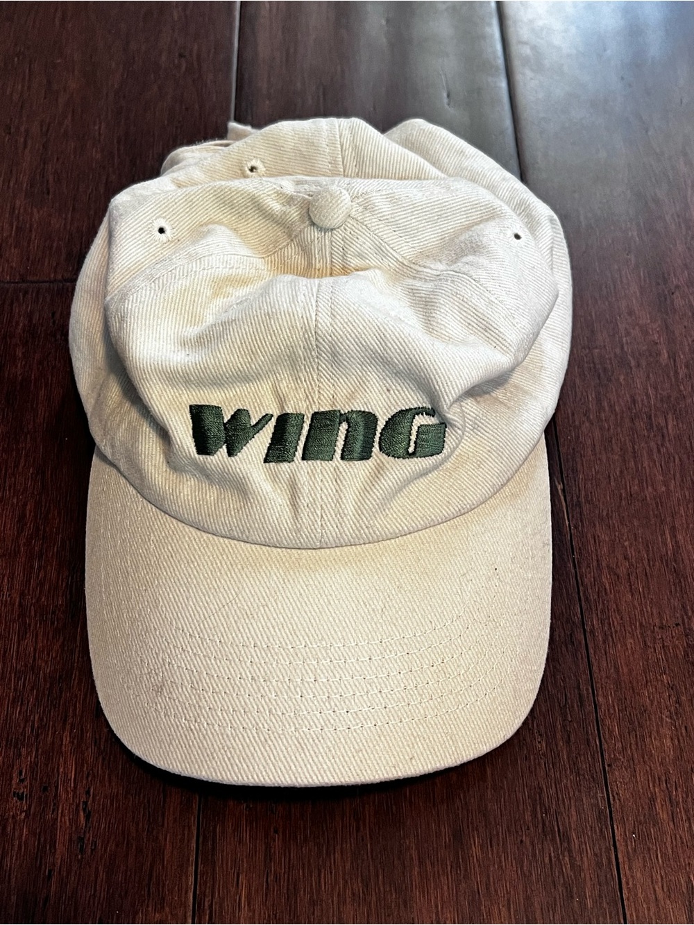 WING CALIFORNIA Embroidered Beige Cap